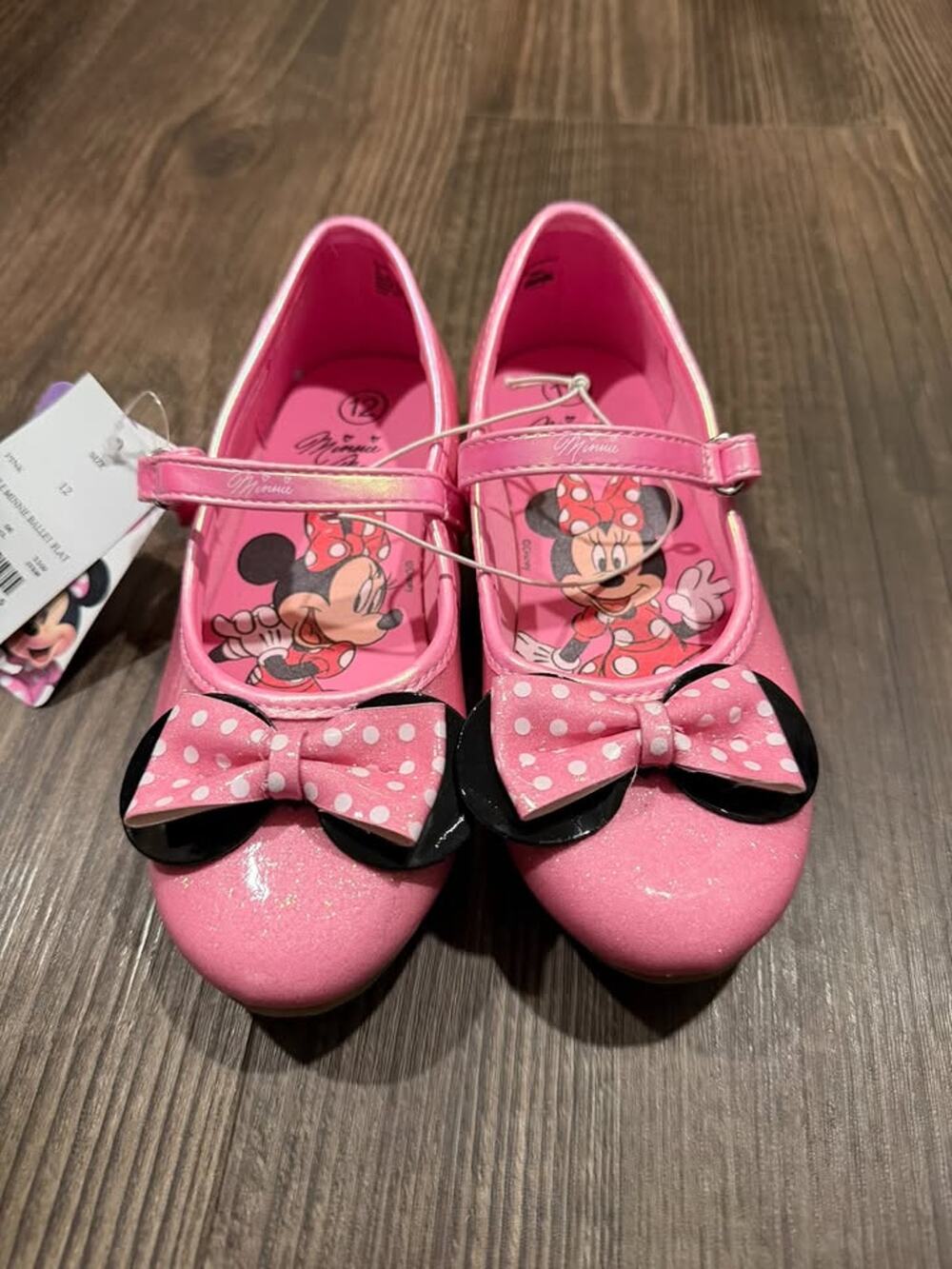 Disney Pink Minnie Mouse Ballet Flats Size 12 BRAND NEW